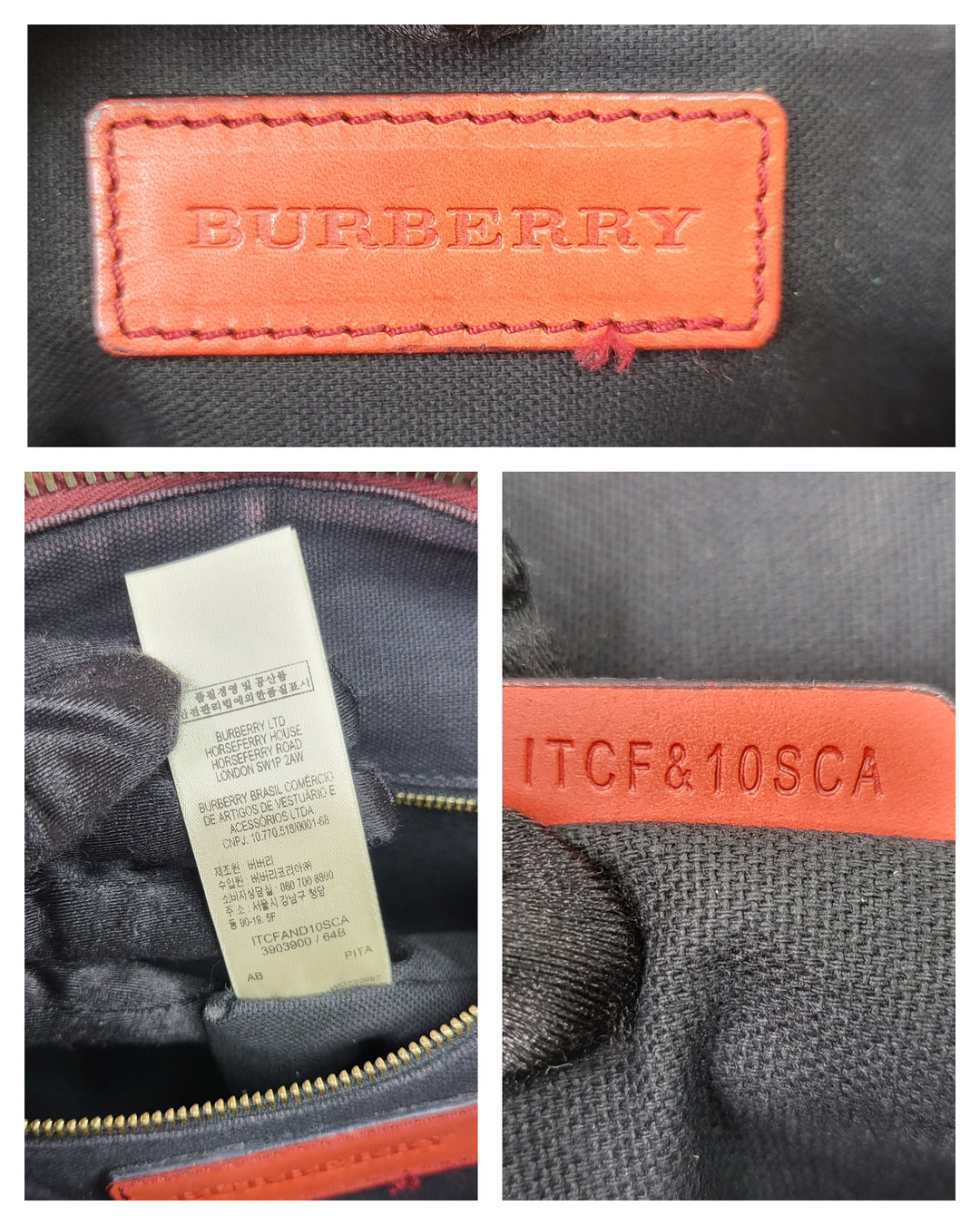 Burberry Bridle Orchard Bowler Bag