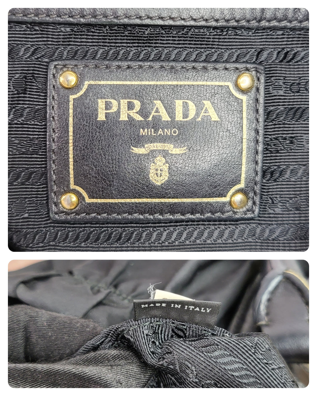 Prada Tessuto Gauffre Tote Bag