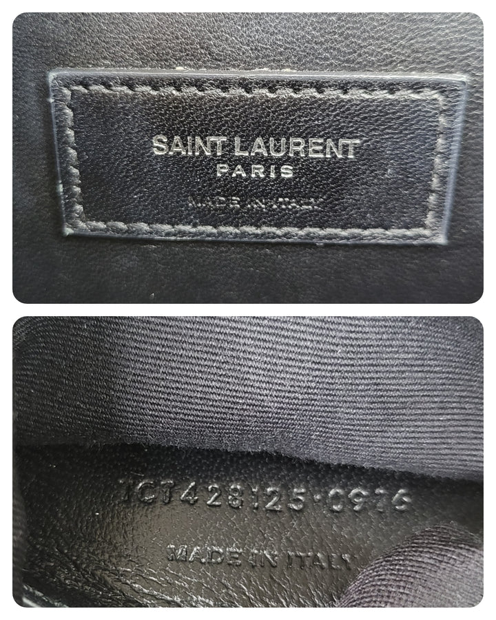 Saint Laurent Sheepskin Tri-Quilt Medium Envelope
