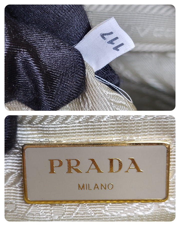 Prada Saffiano Vernice Dome Bag Large