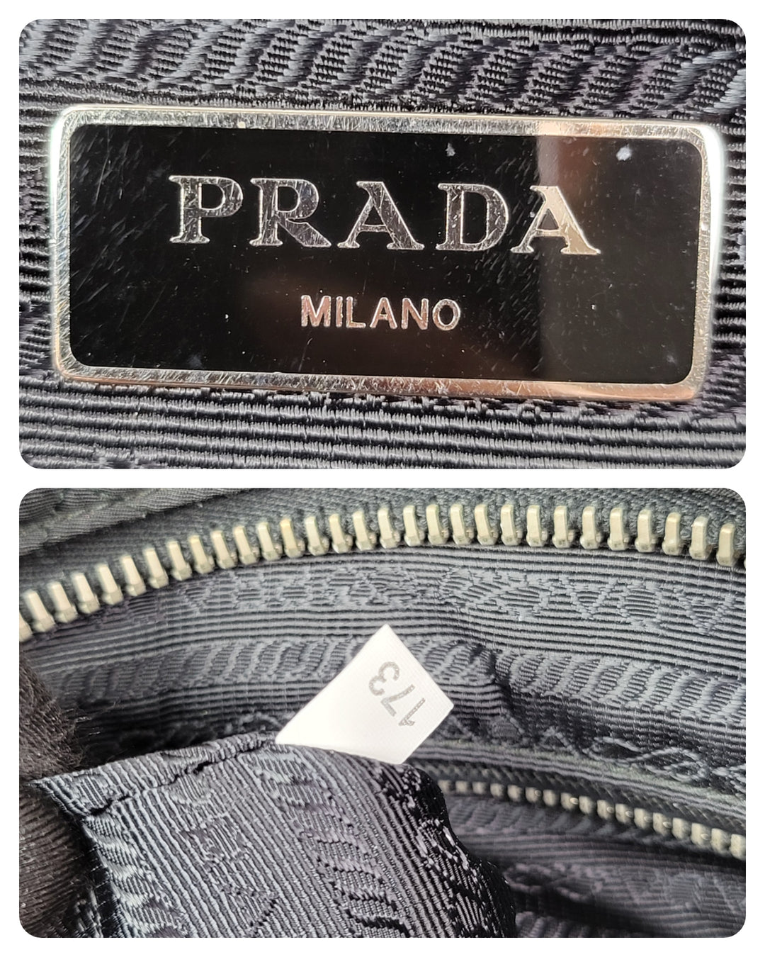 Prada Tessuto Chain Shoulder Bag