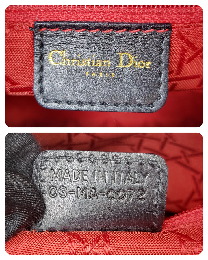 Christian Dior Lambskin Lady Dior Large