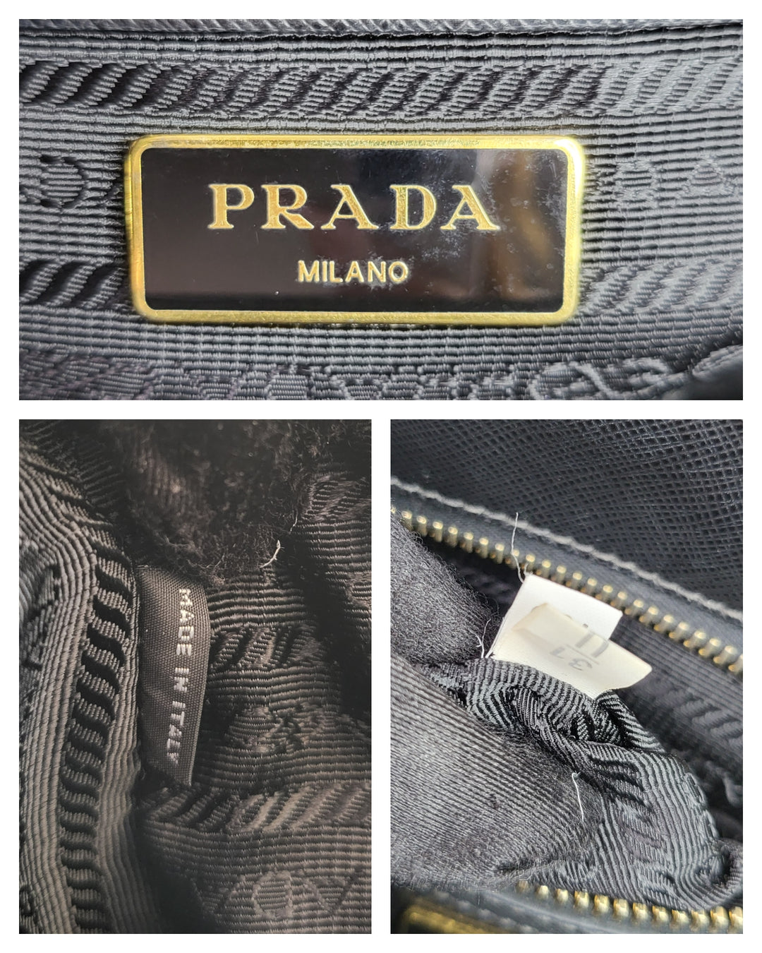 Prada Saffiano Double Zip Galleria Tote Bag