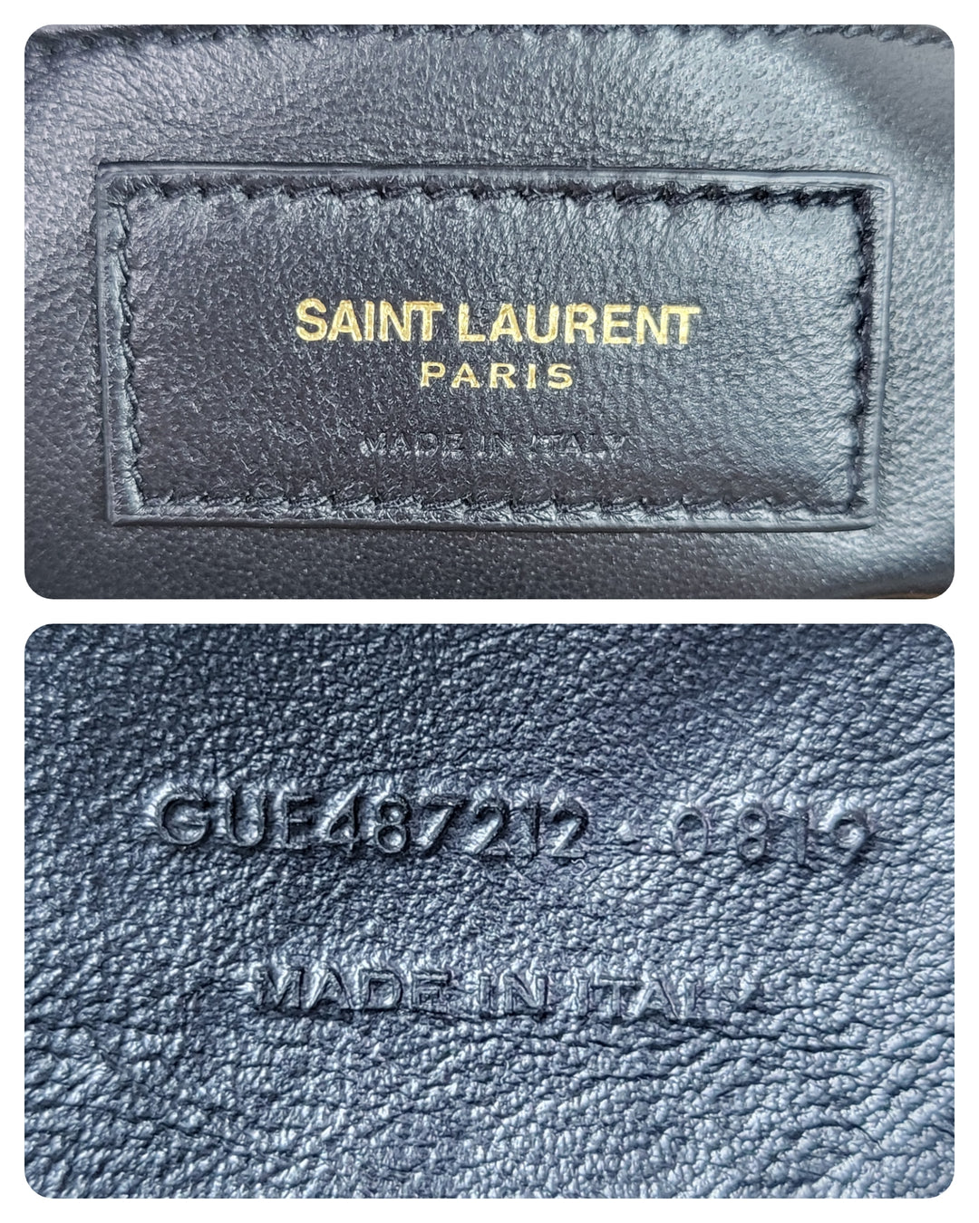 Saint Laurent Calfskin College Large