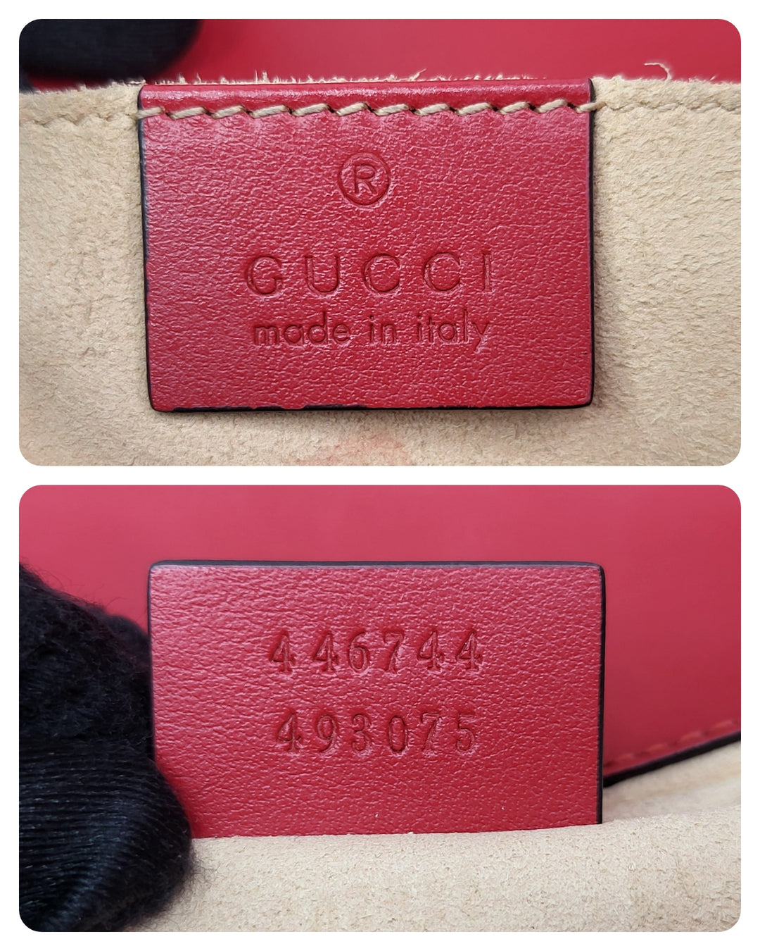 Gucci Calfskin Red Marmont Mini