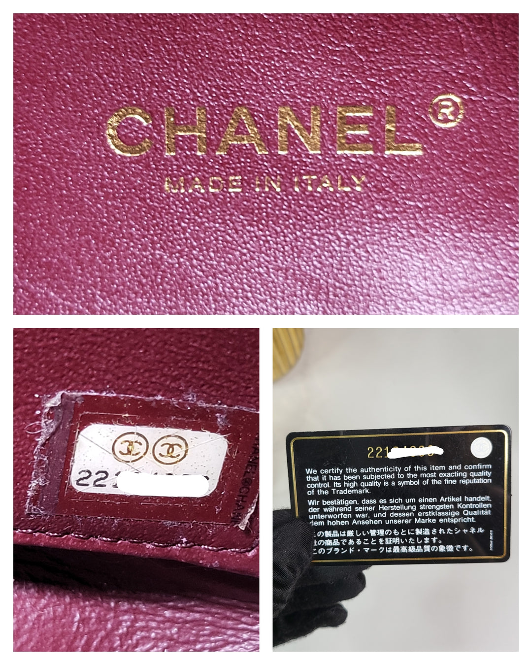 Chanel Calfskin Diagonal Quilt Flap