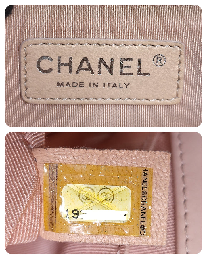 Chanel Lambskin Leboy Old Medium Apricot Pink