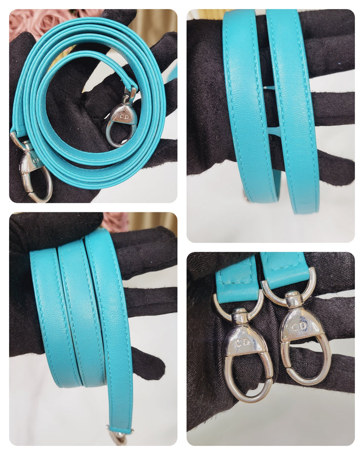 Dior Lambskin Lady Dior Large Turquoise