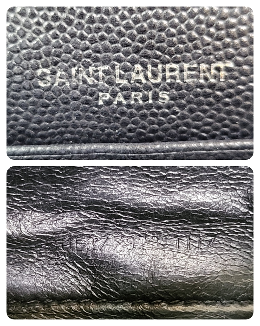 Saint Laurent Grained Cassandre Chain Bag