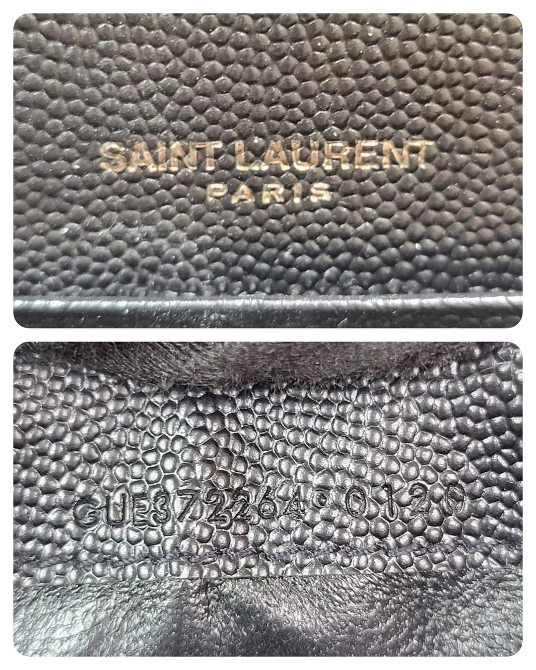 Saint Laurent Grained Long Wallet