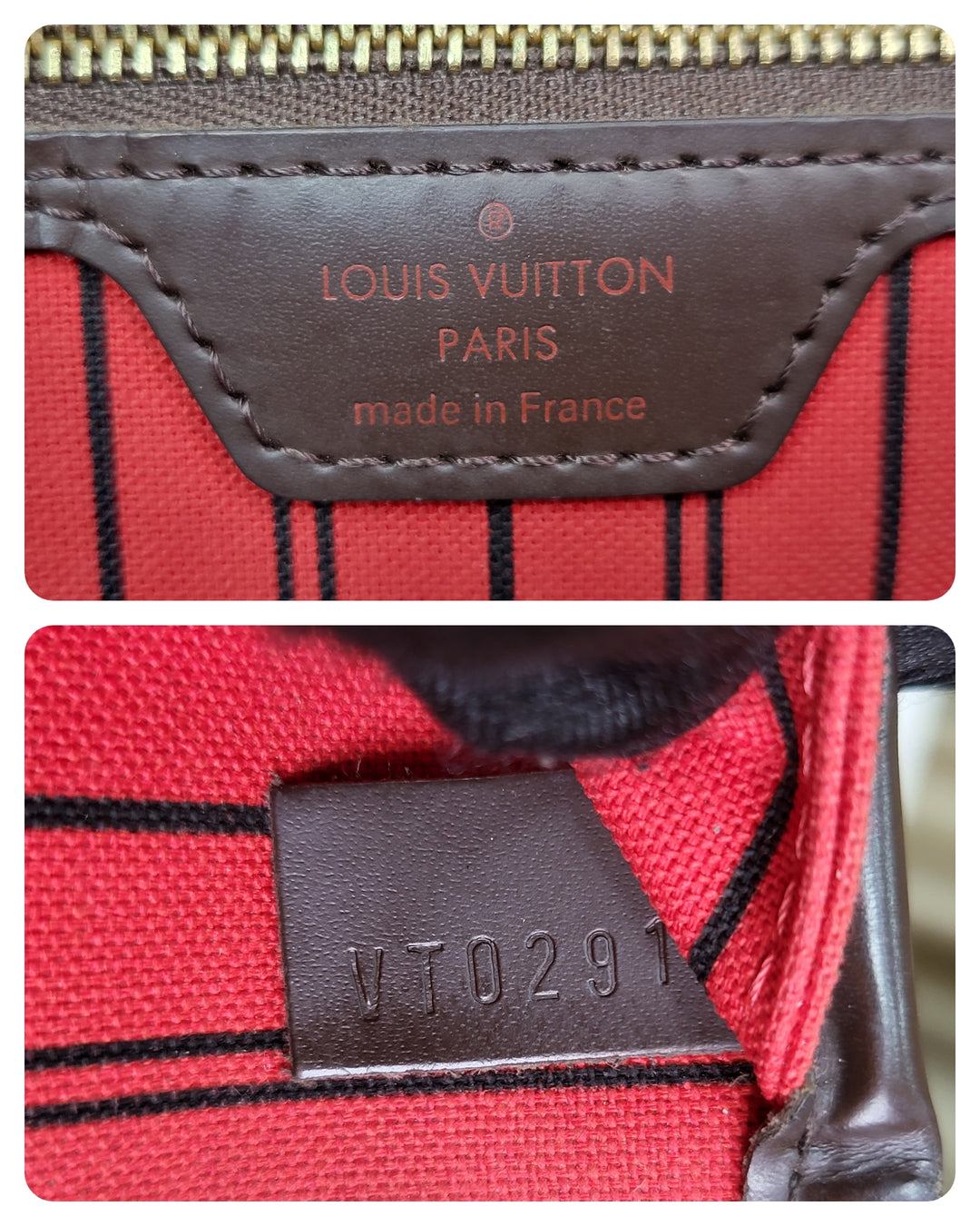 Louis Vuitton Damier Ebene Neverfull MM w/ Pouch