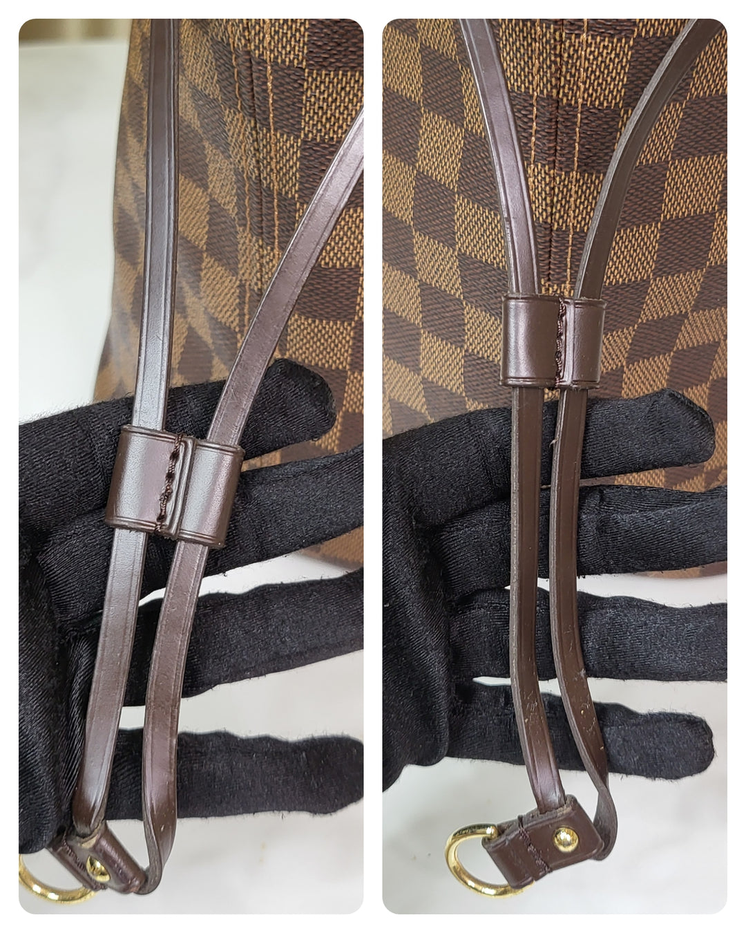 Louis Vuitton Damier Ebene Neverfull MM w/ Pouch