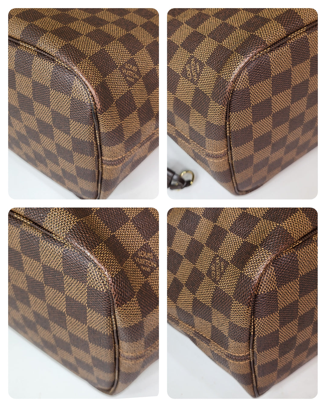 Louis Vuitton Damier Ebene Neverfull MM w/ Pouch