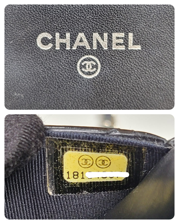 Chanel Patent Wallet On Chain