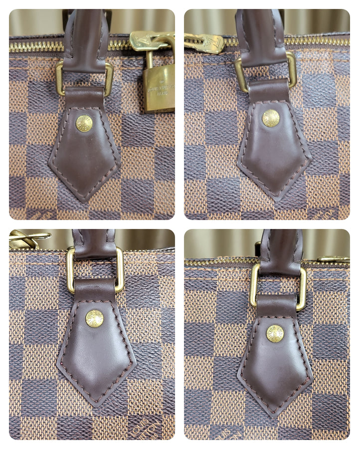 Louis Vuitton Damier Ebene Speedy 30 Bandouliere