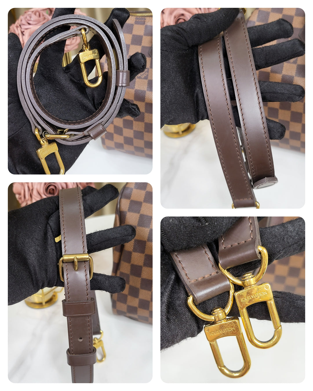 Louis Vuitton Damier Ebene Speedy 30 Bandouliere