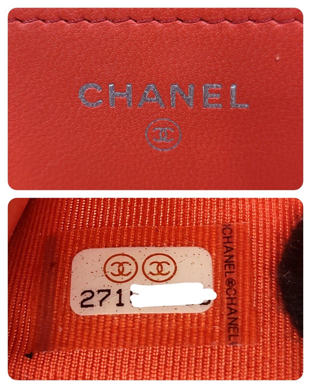 Chanel Lambskin Wallet On Chain