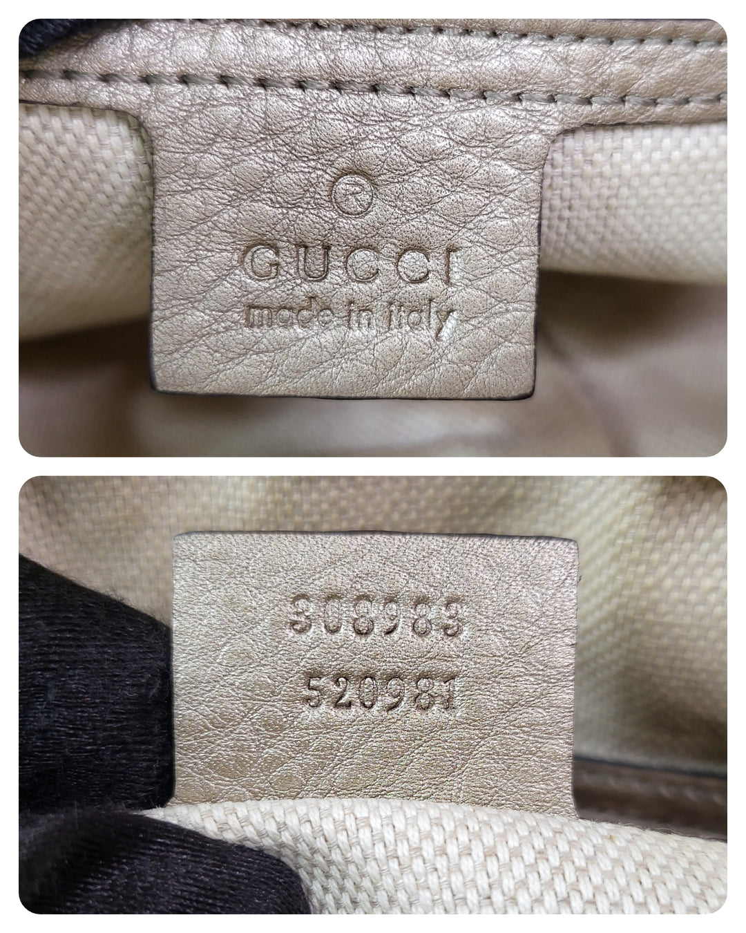 Gucci Pebbled Soho Shoulder Bag