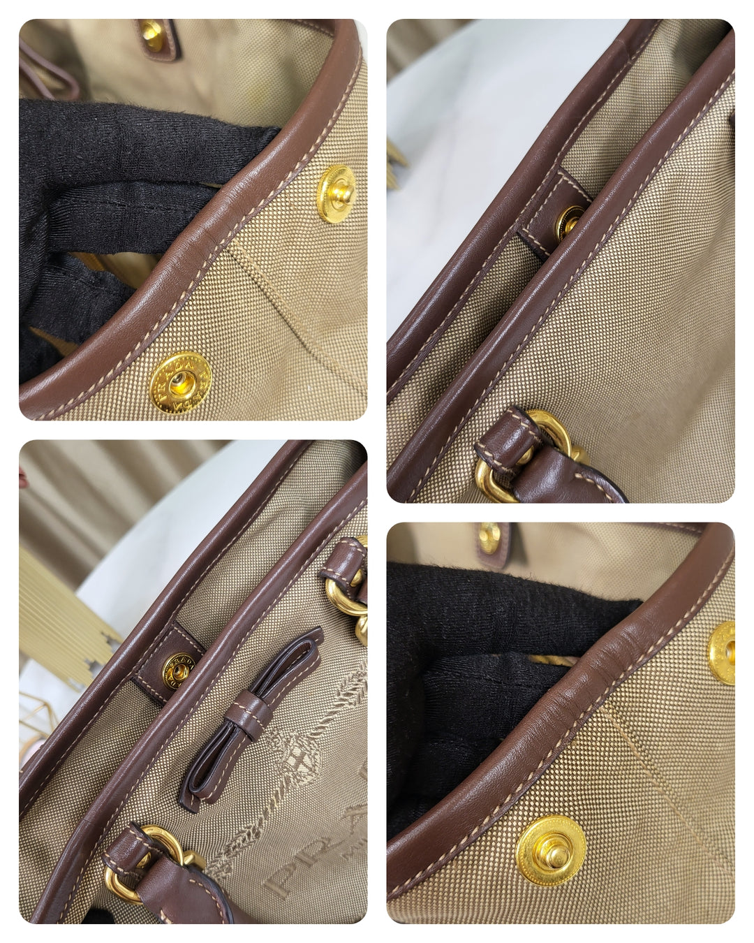 Prada Canapa Jacquard Tote Bag