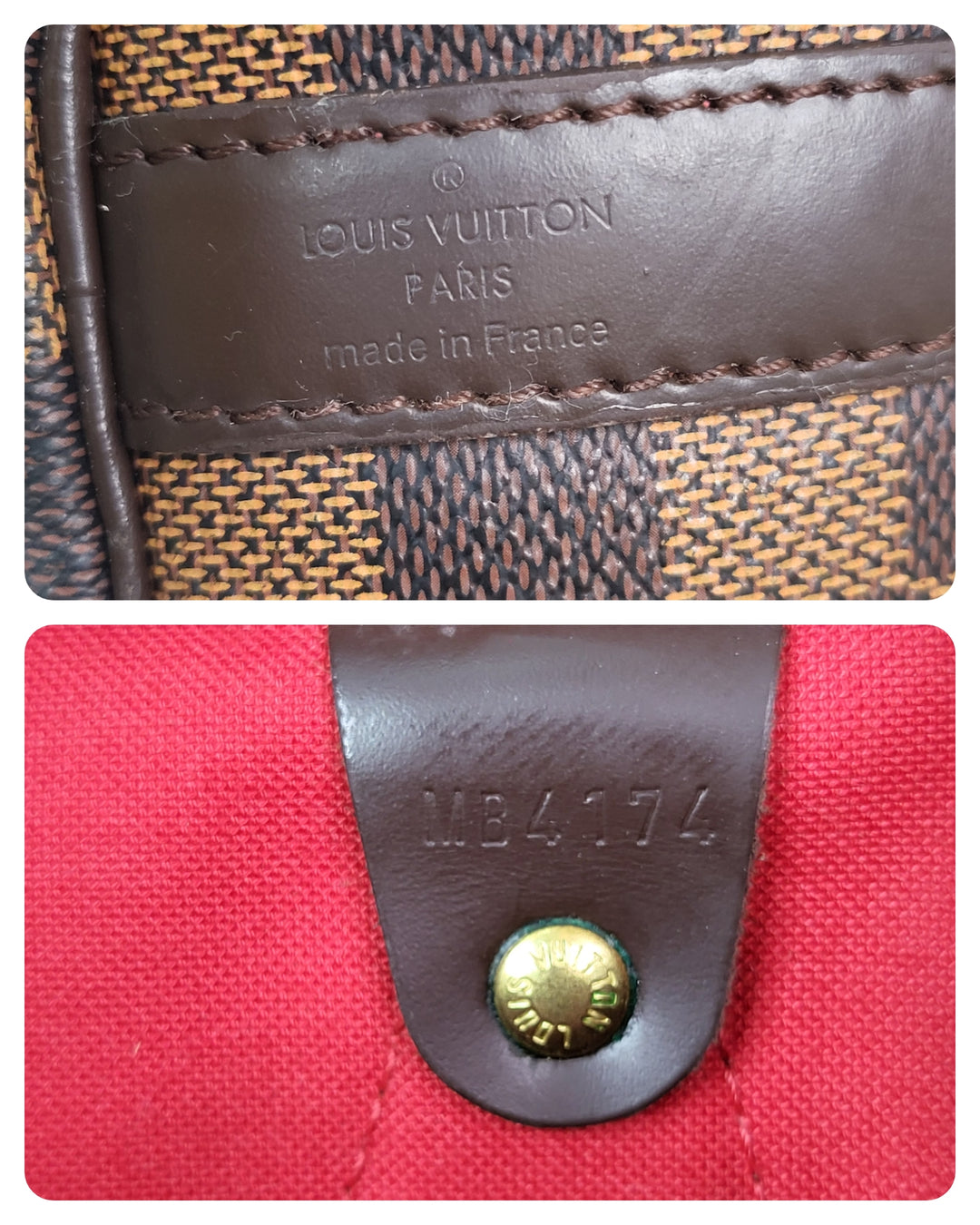 Louis Vuitton Damier Ebene Speedy 30 Bandouliere