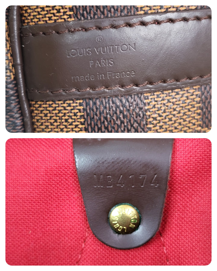 Louis Vuitton Damier Ebene Speedy 30 Bandouliere