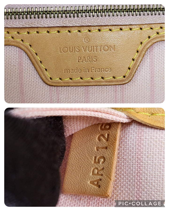Louis Vuitton Damier Azur Neverfull MM w/ Pouch