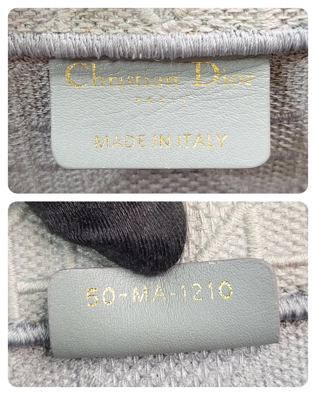 Christian Dior Grey Book Tote Medium