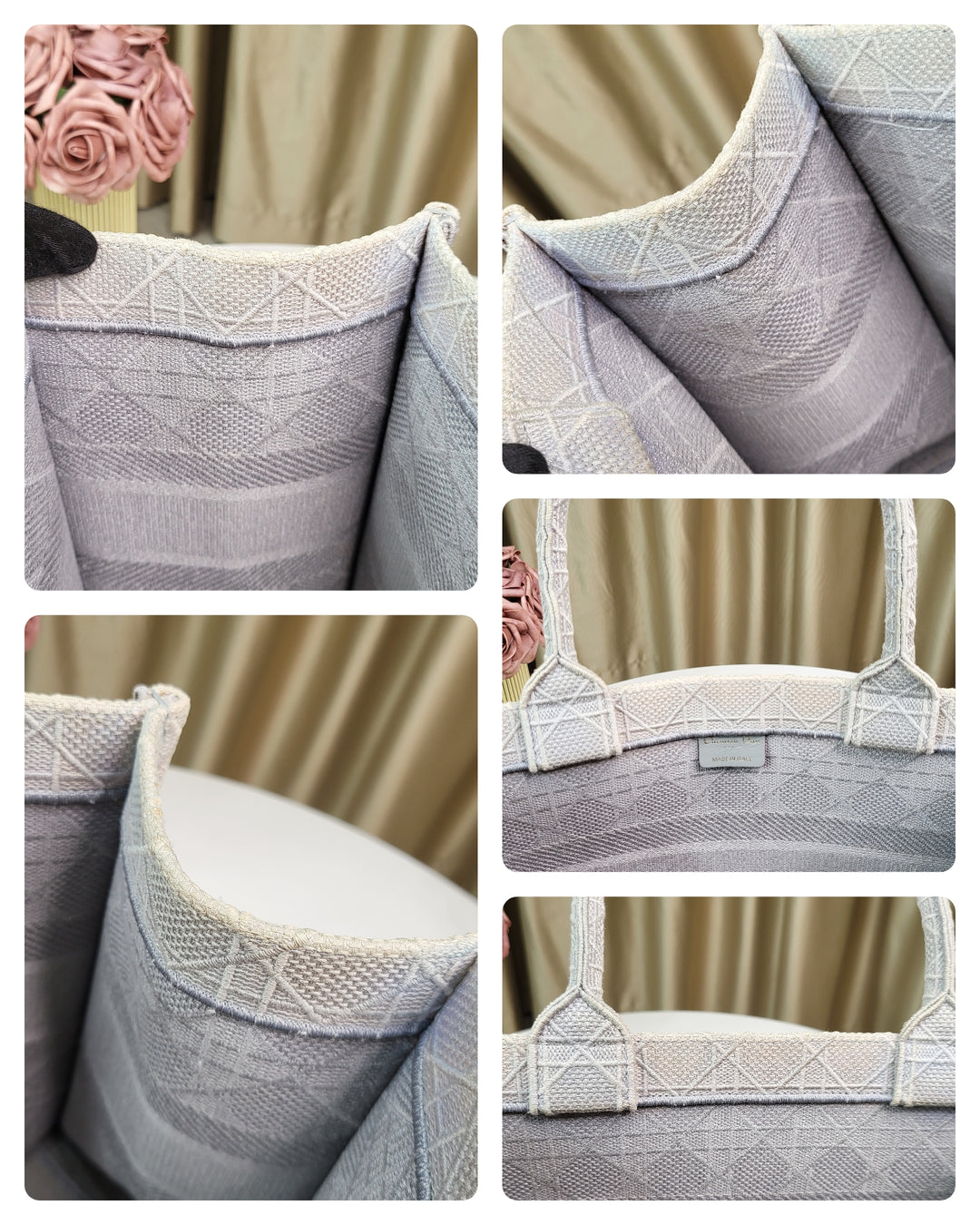 Christian Dior Grey Book Tote Medium