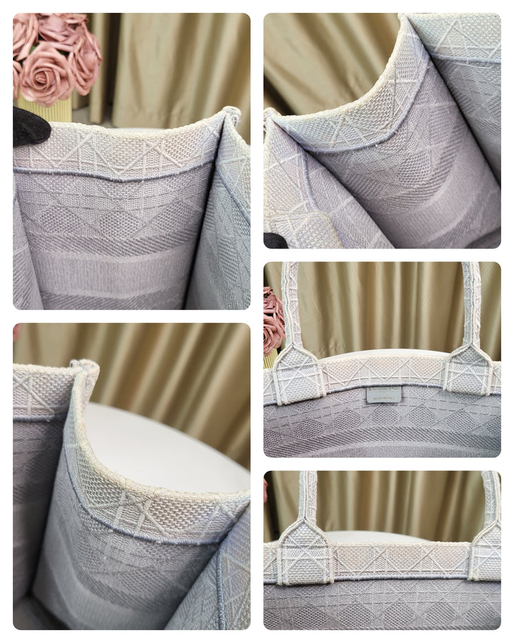 Christian Dior Grey Book Tote Medium