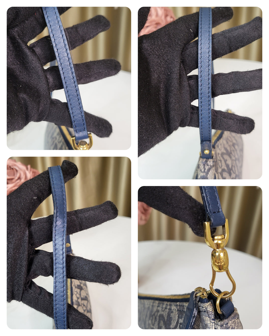 Dior Gray Oblique Saddle