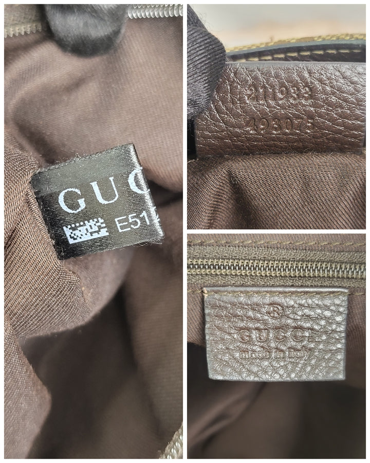 Gucci Canvas Hobo Bag