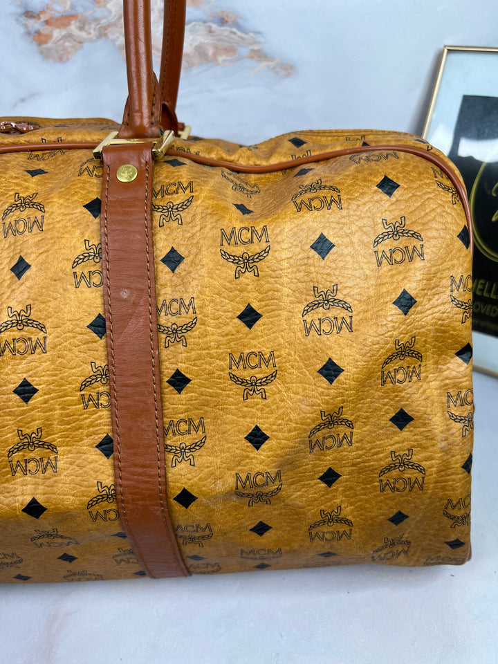 MCM COGNAC TRAVELLING BAG 55cm