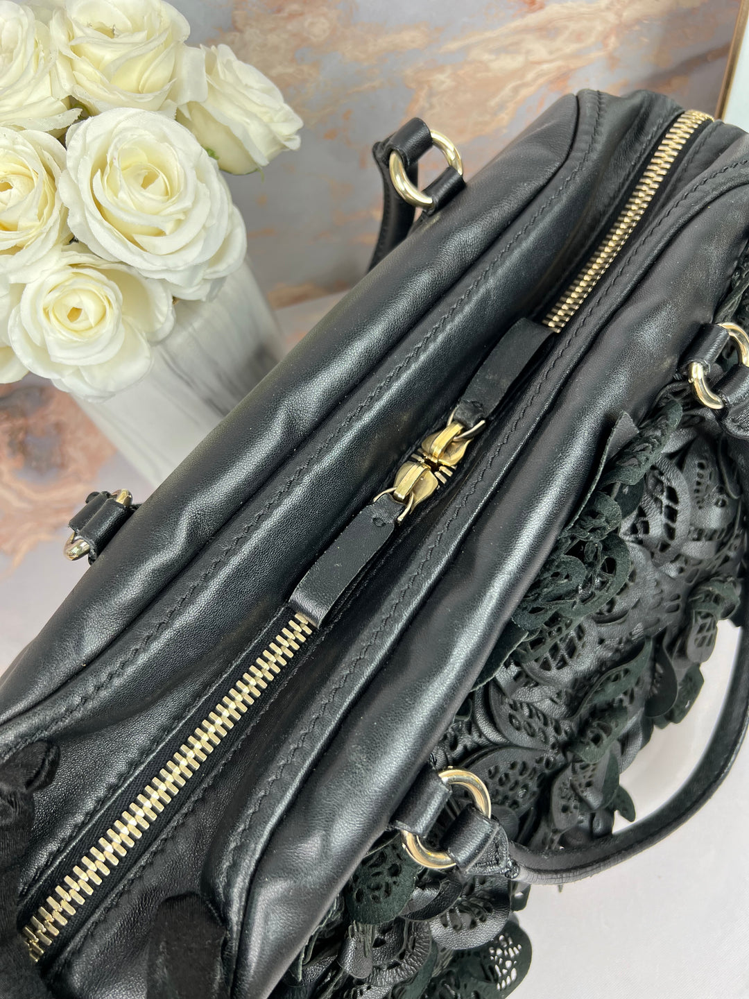 Valentino Garavani Floral Boston Bag