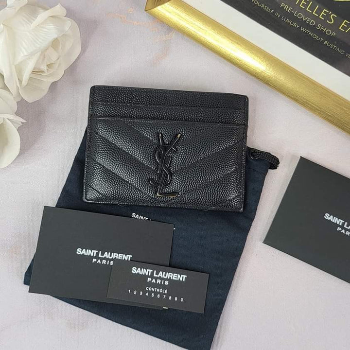 Saint Laurent Grained Card Holder