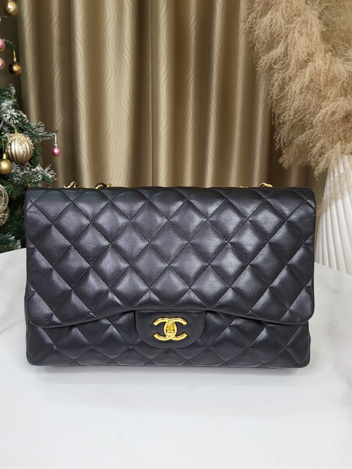 Chanel Lambskin Jumbo Flap