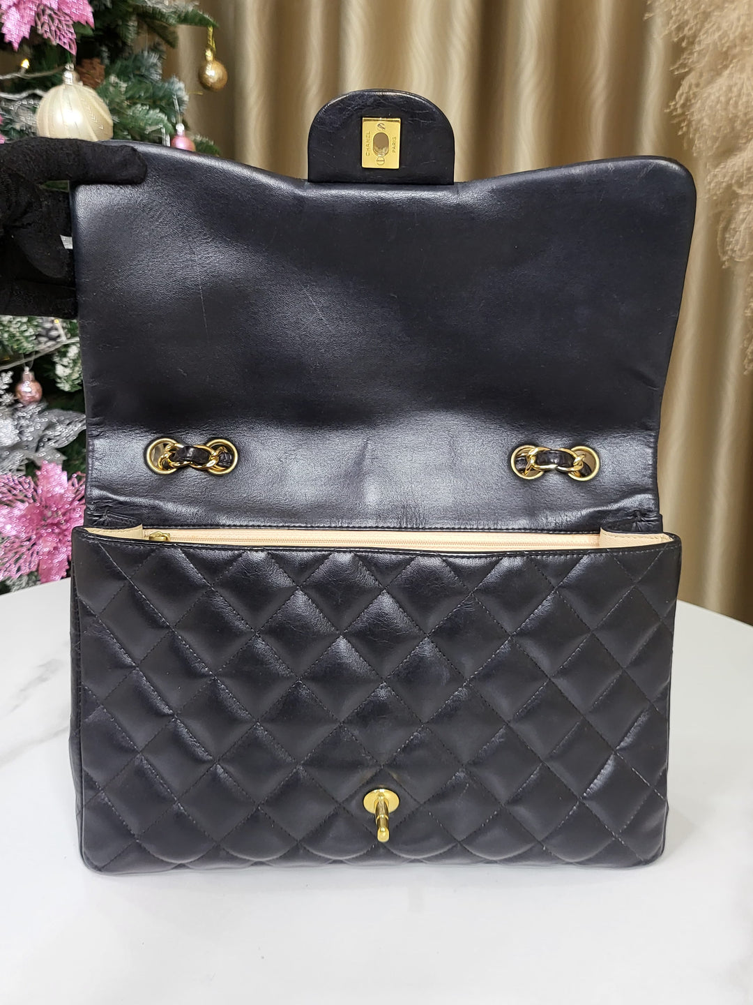 Chanel Lambskin Jumbo Flap