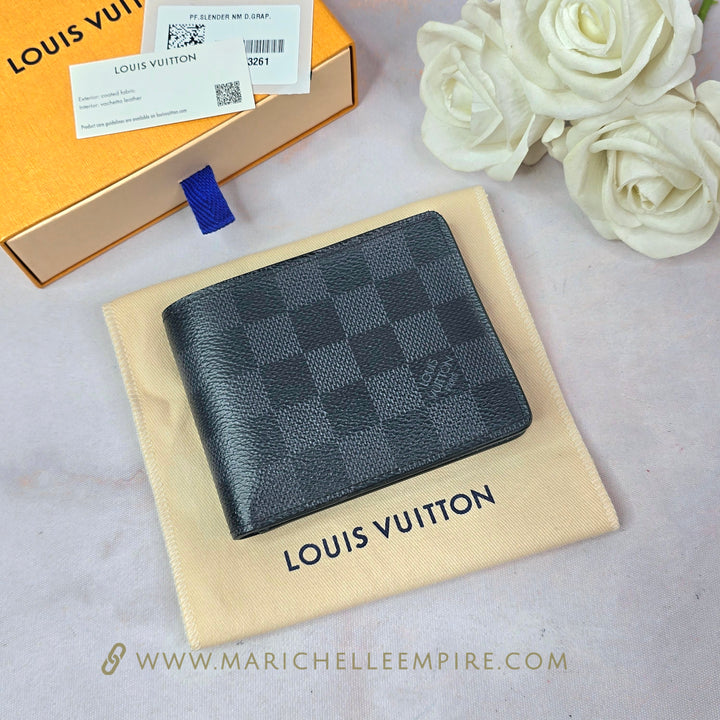 Louis Vuitton Graphite Slender Men's Wallet