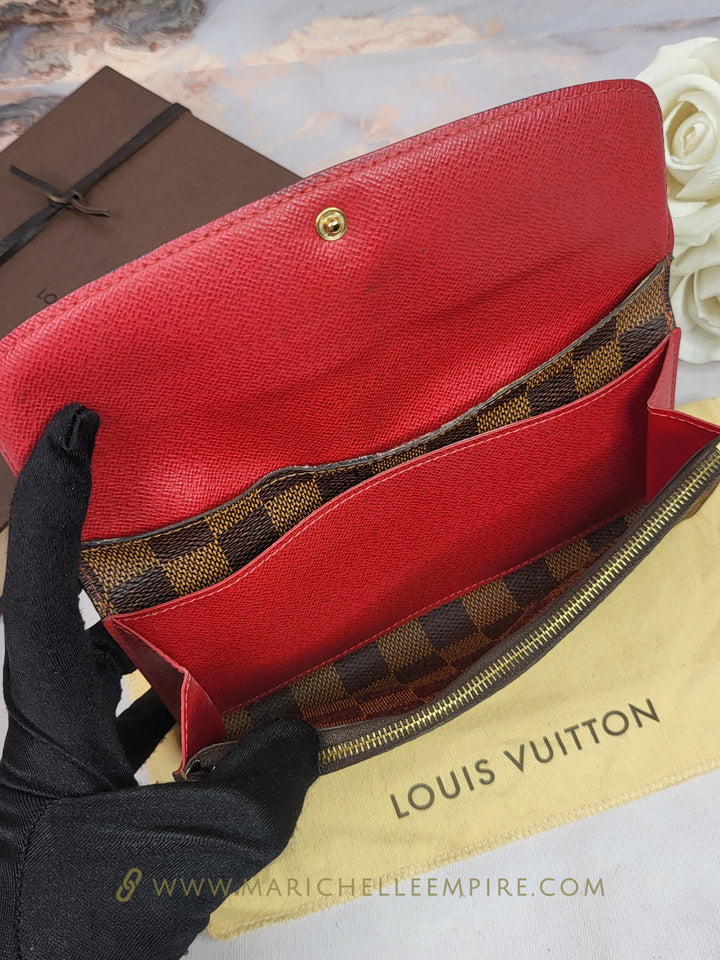 Louis Vuitton Damier Ebene Emilie Wallet