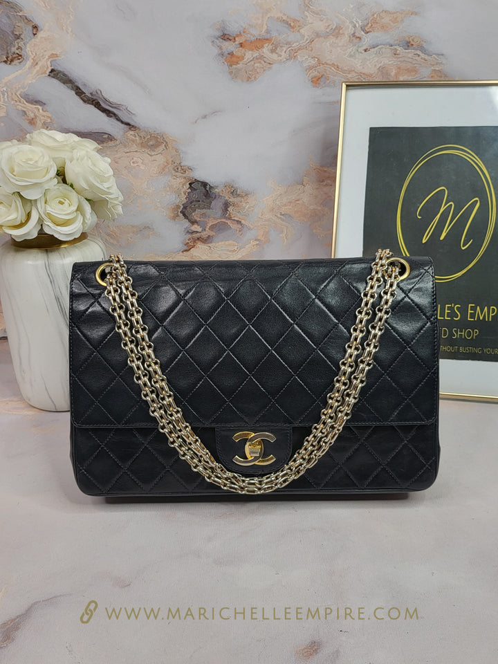 Chanel Lambskin Paris Edition Double Flap