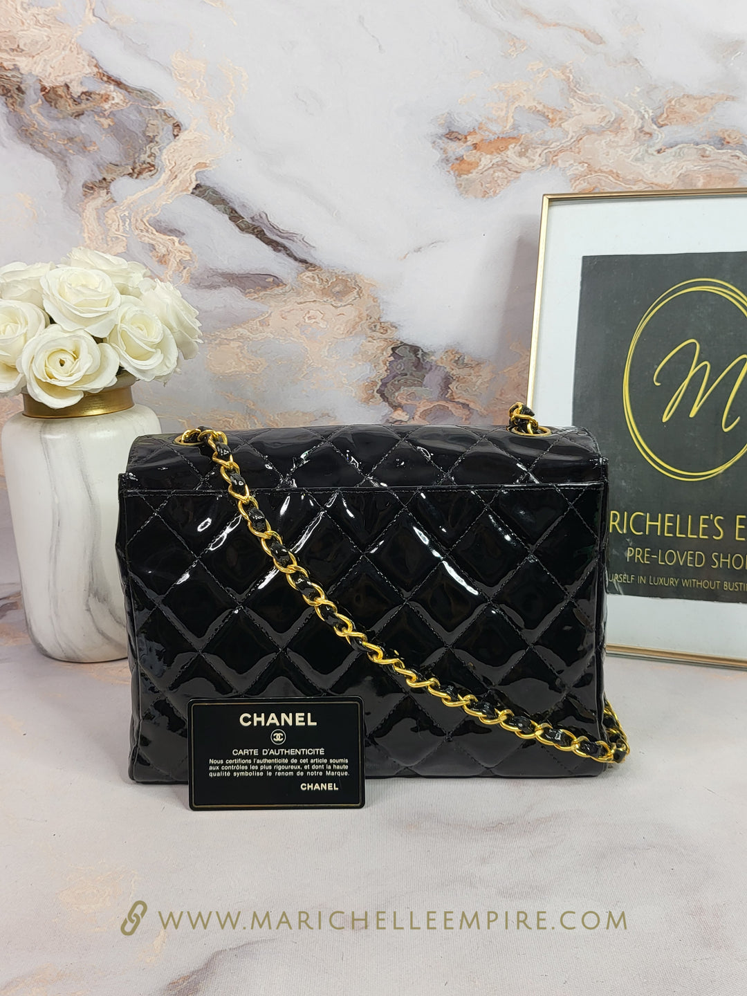 Chanel Patent Single Flap