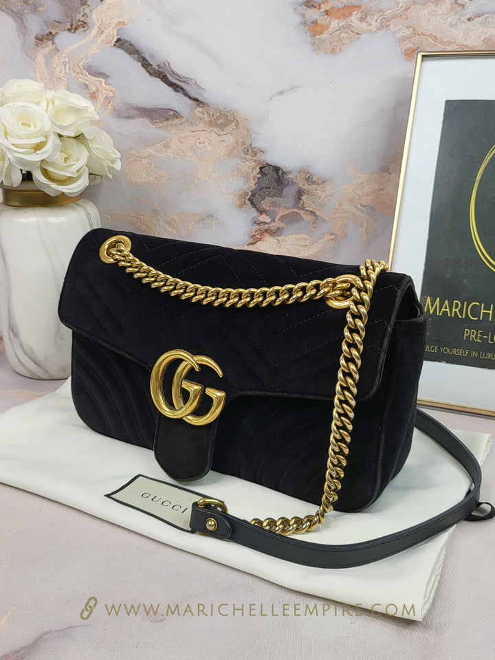 Gucci Velvet Marmont Medium