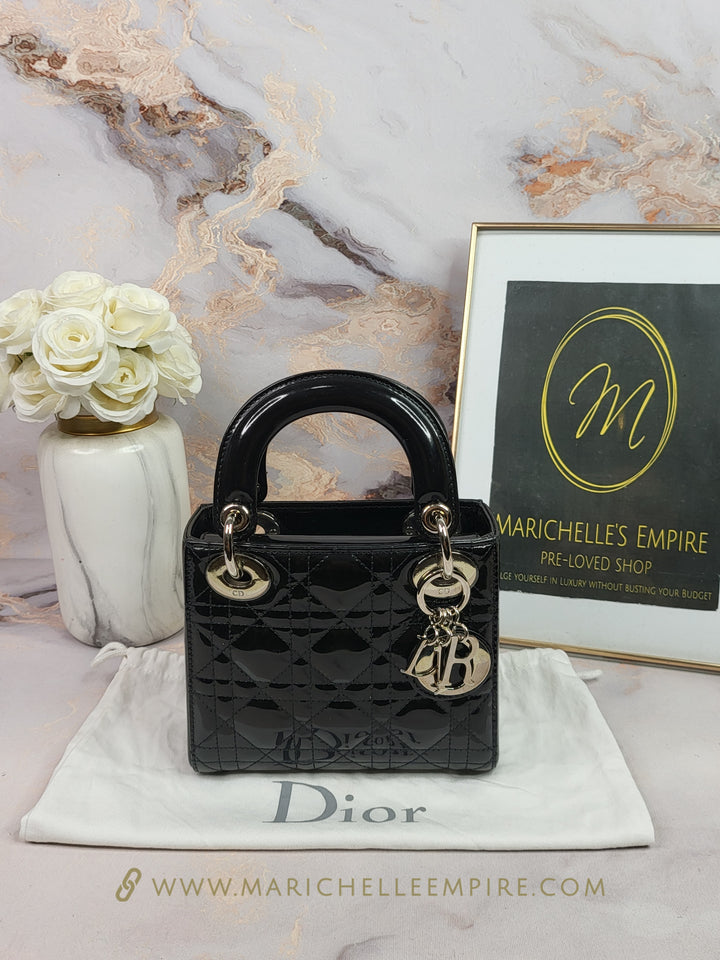 Christian Dior Patent Mini Lady Dior