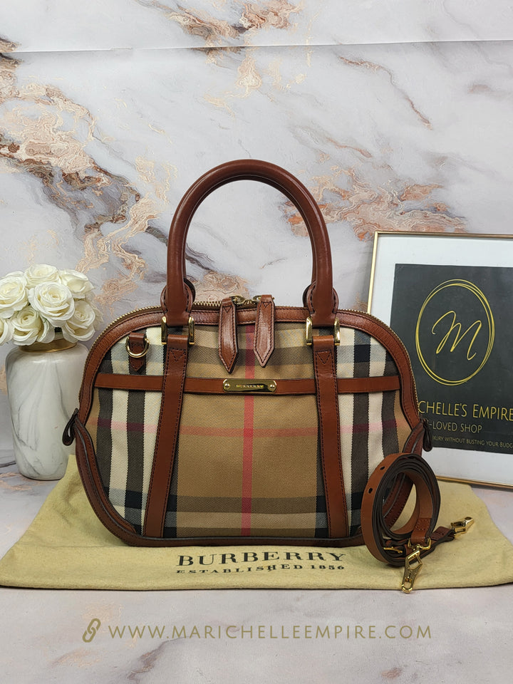 Burberry House Check Bowling Bag