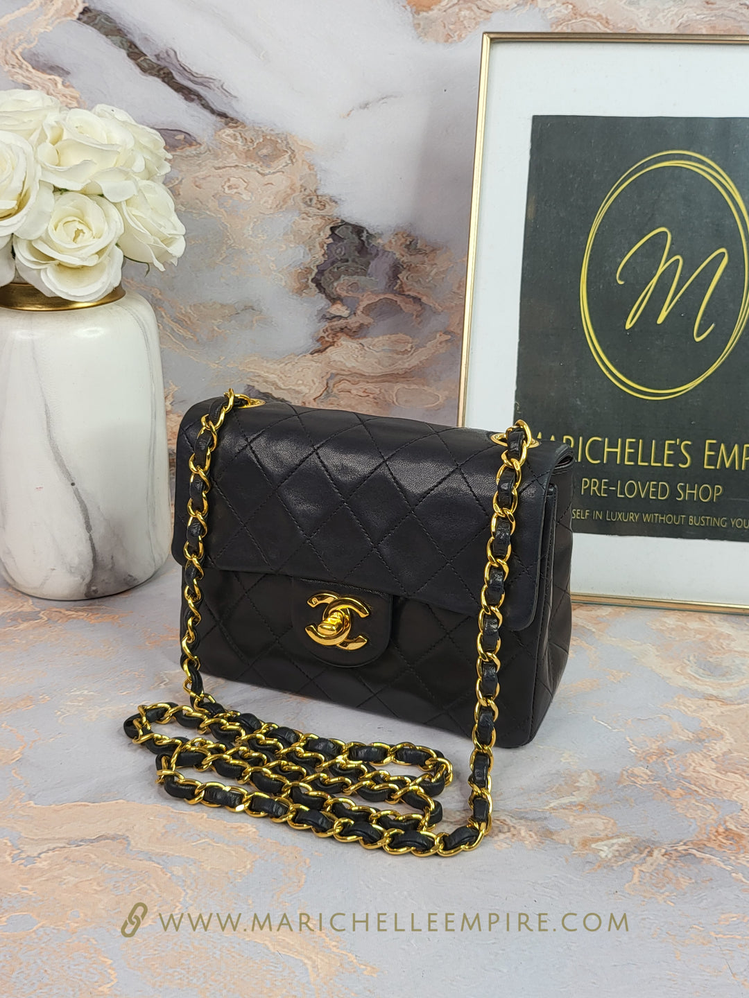 Chanel Lambskin Square Mini