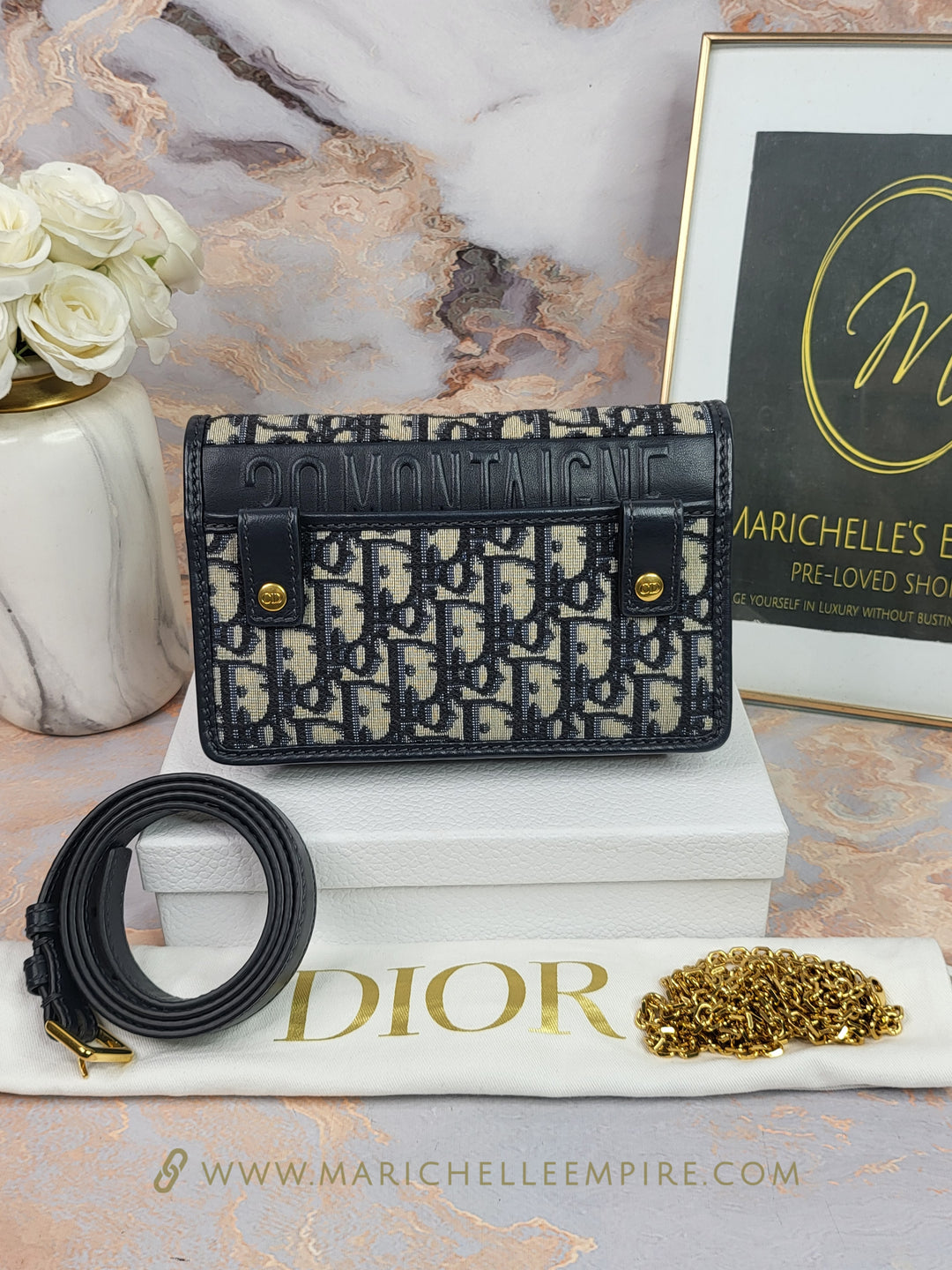 Dior Oblique 2in1 Pouch Montaigne