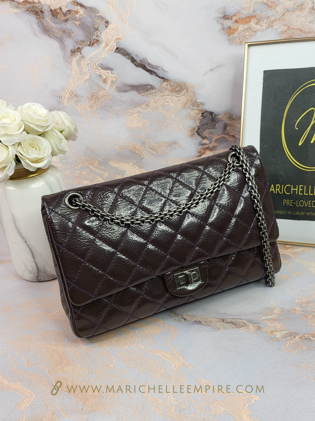 Chanel Patent Medium Double Flap Reissue 226