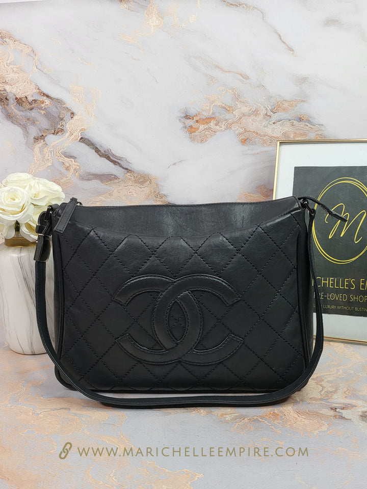 Chanel Calfskin Hobo Bag