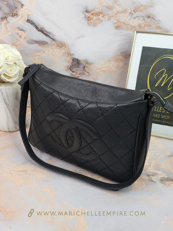 Chanel Calfskin Hobo Bag