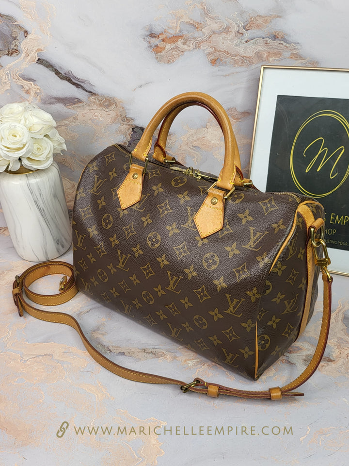 Louis Vuitton Monogram Speedy 30 Bandouliere