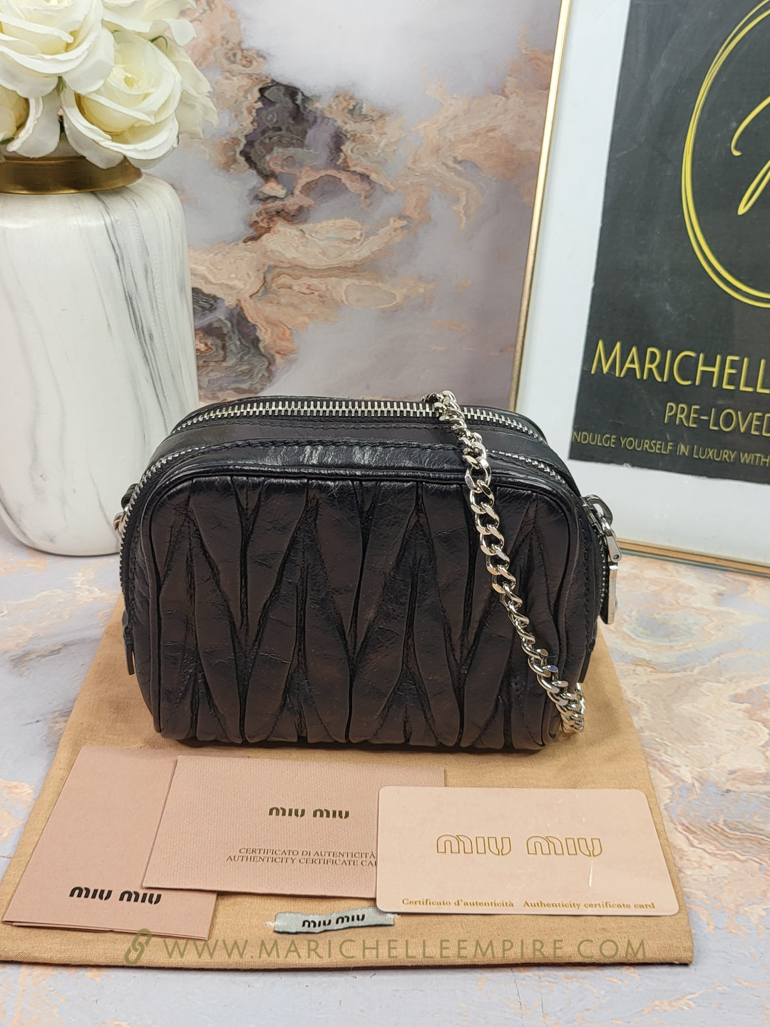 Miu Miu Double Zip Mini Bag